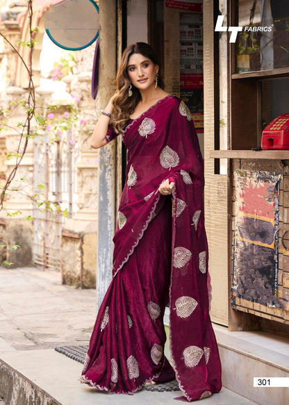 Aurika Vol 3 Lt Fabrics Silk Sarees Exporter Gujarat