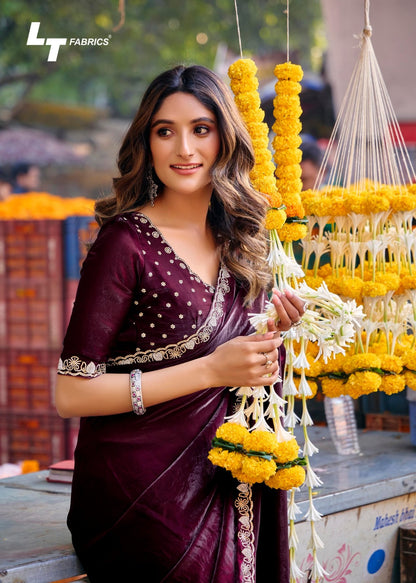 Aurika Vol 5 Lt Fabrics Silk Sarees Wholesale Rate