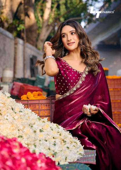 Aurika Vol 5 Lt Fabrics Silk Sarees Wholesale Rate