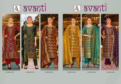 Avanti Alok Viscose Jacquard Karachi Salwar Suits Manufacturer Gujarat