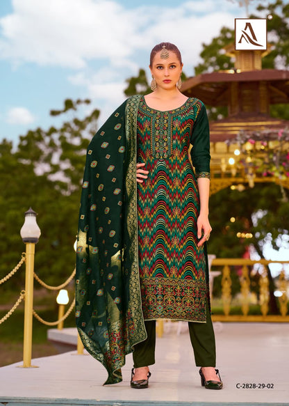 Avanti Alok Viscose Jacquard Karachi Salwar Suits Manufacturer Gujarat