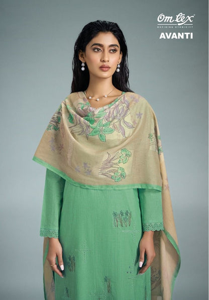 Avanti Omtex Lawn Cotton Pant Style Suits Wholesaler Ahmedabad