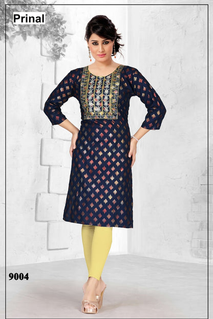Avanti Prinal Reyon Knee Length Kurtis Wholesale Rate