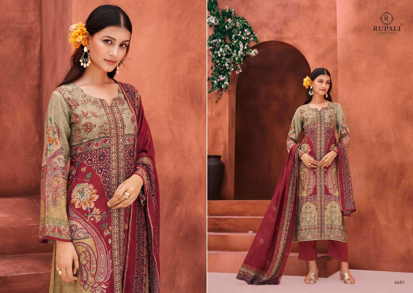 Avanti Rupali Viscose Pant Style Suits Wholesaler India