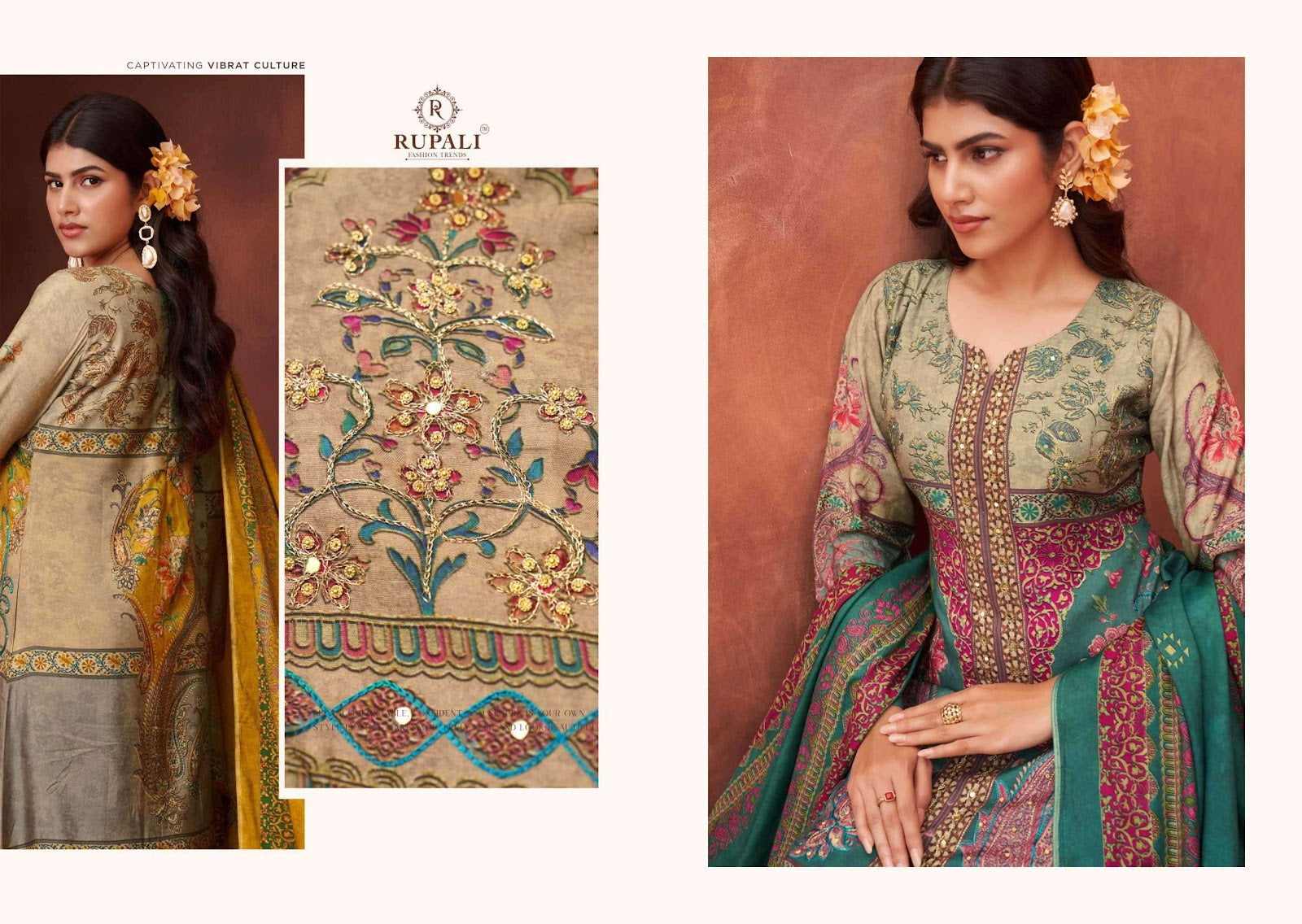 Avanti Rupali Viscose Pant Style Suits Wholesaler India