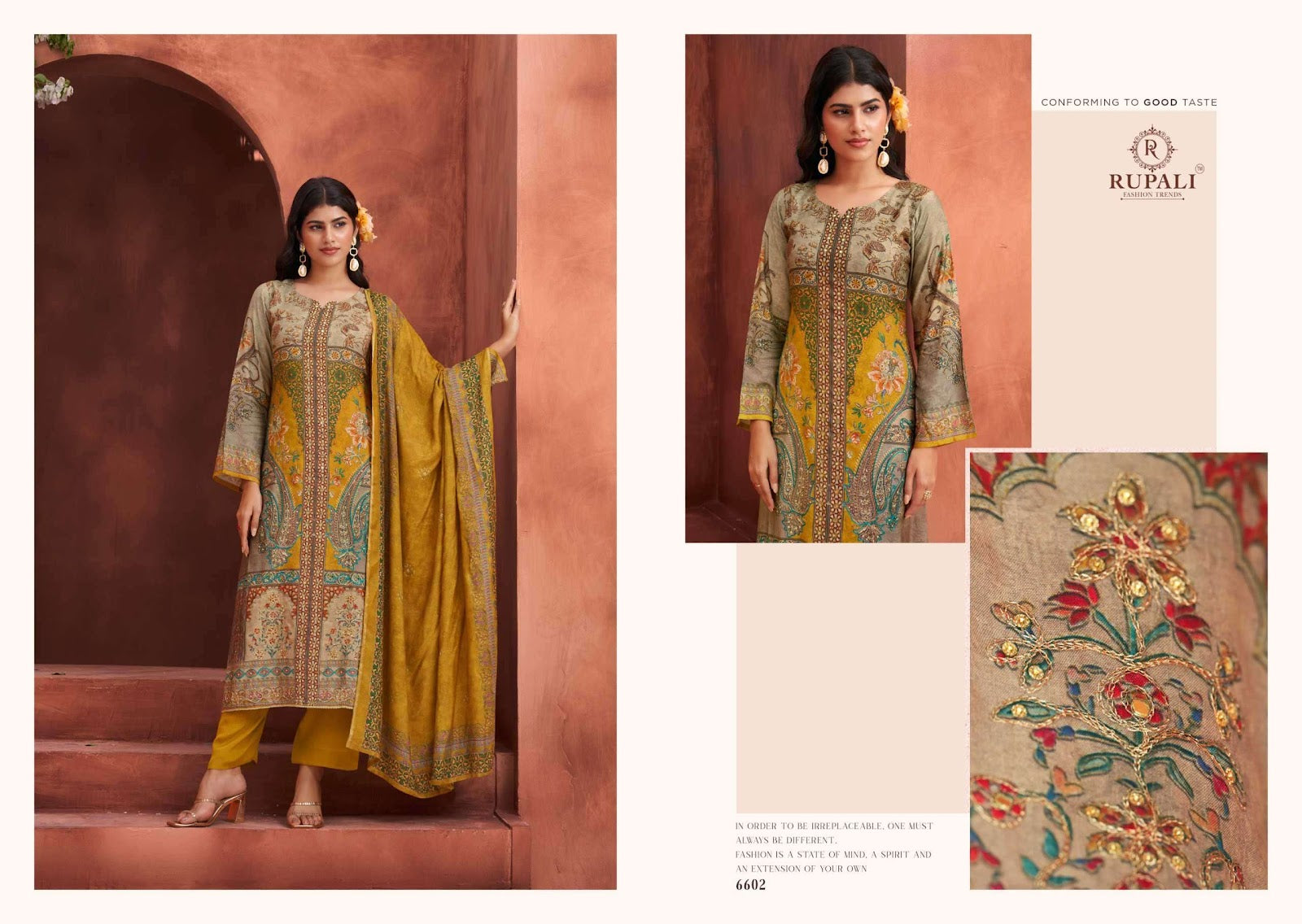 Avanti Rupali Viscose Pant Style Suits Wholesaler India