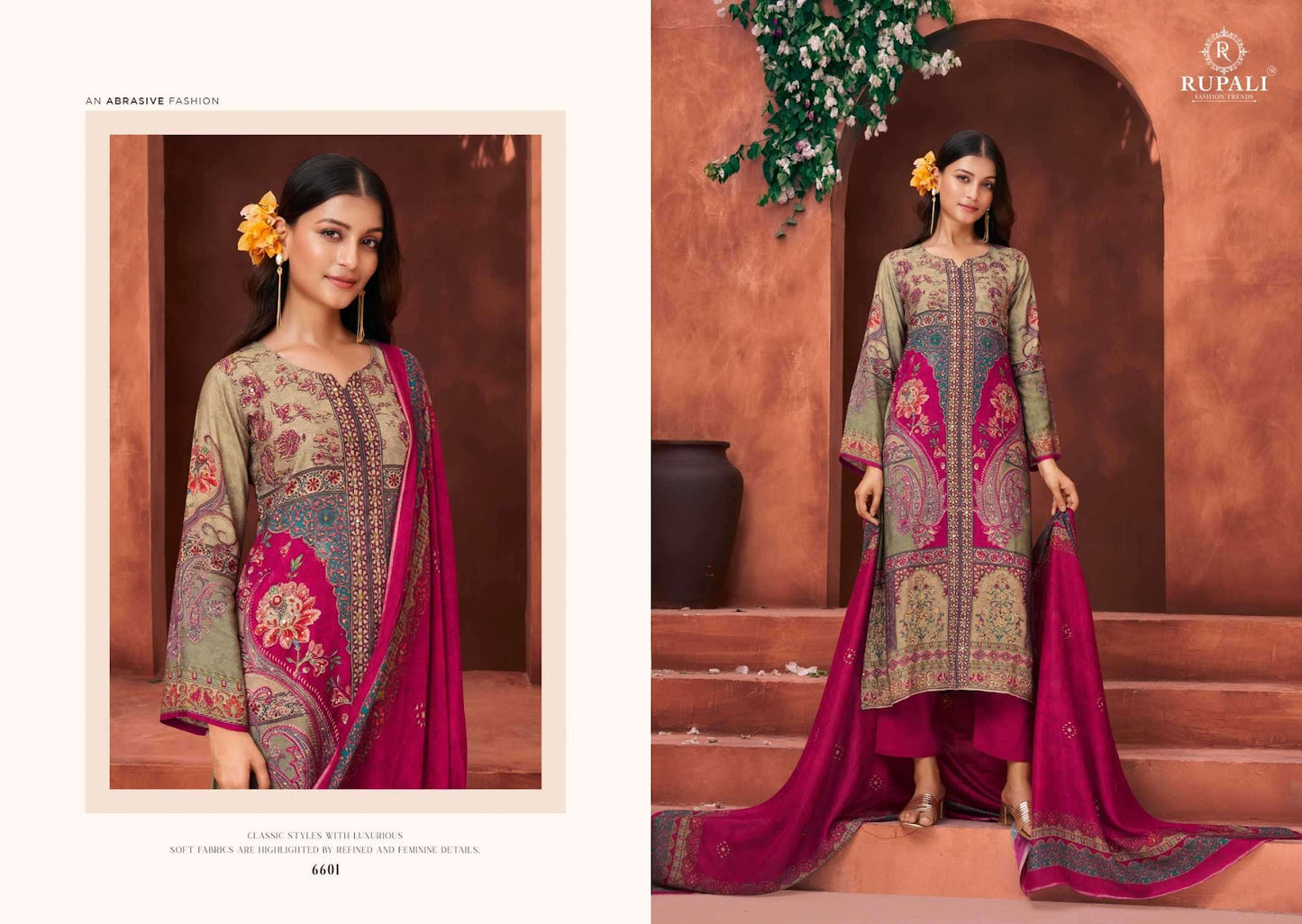 Avanti Rupali Viscose Pant Style Suits Wholesaler India