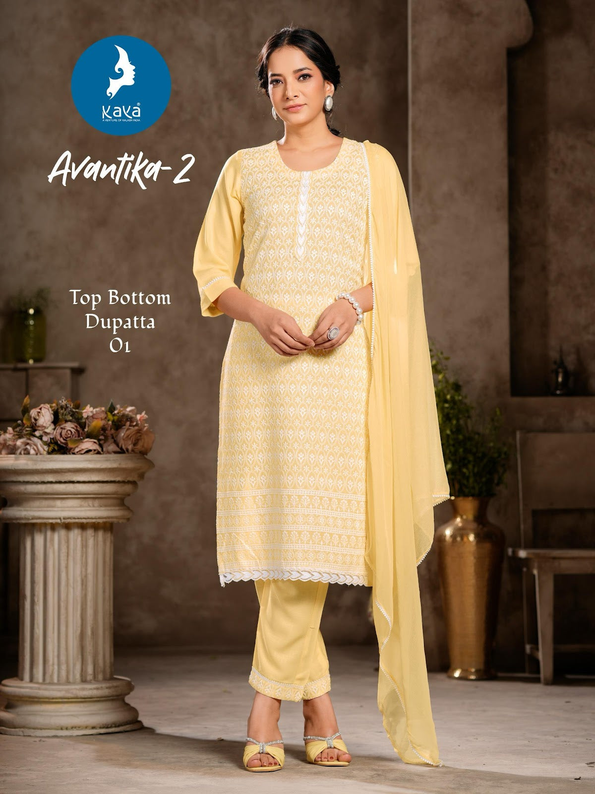 Avantika 2 Kaya Rayon Readymade Suits Wholesale Price