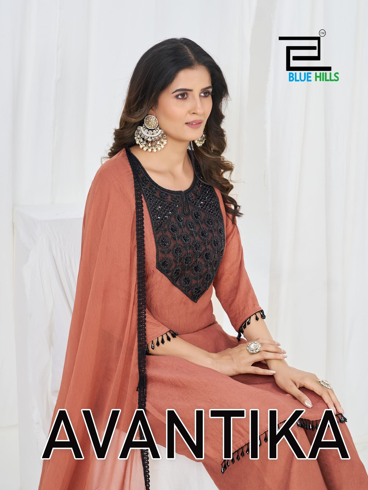 Avantika Blue Hills Rangoli Readymade Plazzo Style Suits Wholesale Price