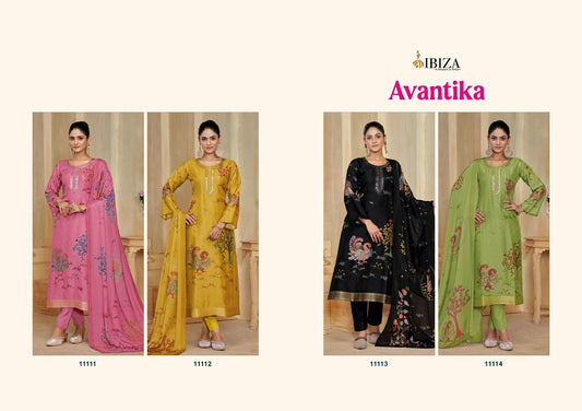 Avantika Ibiza Jacquard Pant Style Suits Wholesaler