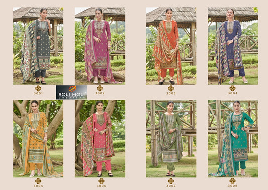 Avantika Roli Moli Pashmina Suits Exporter Ahmedabad