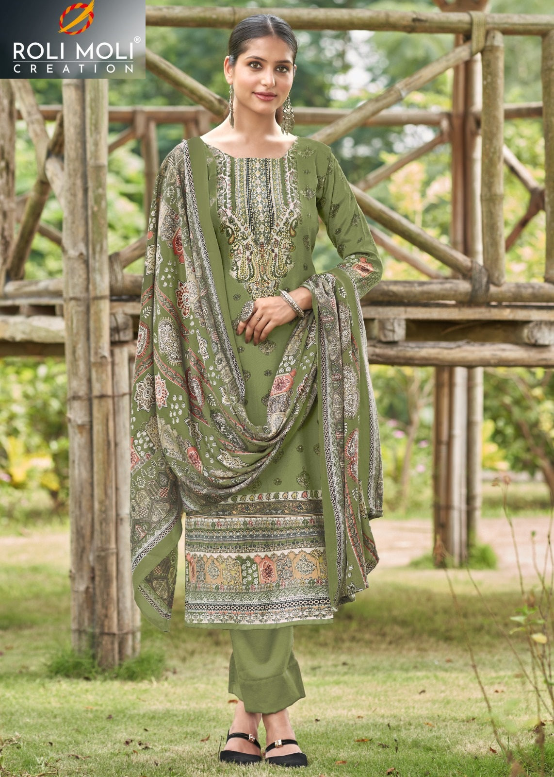 Avantika Roli Moli Pashmina Suits Exporter Ahmedabad