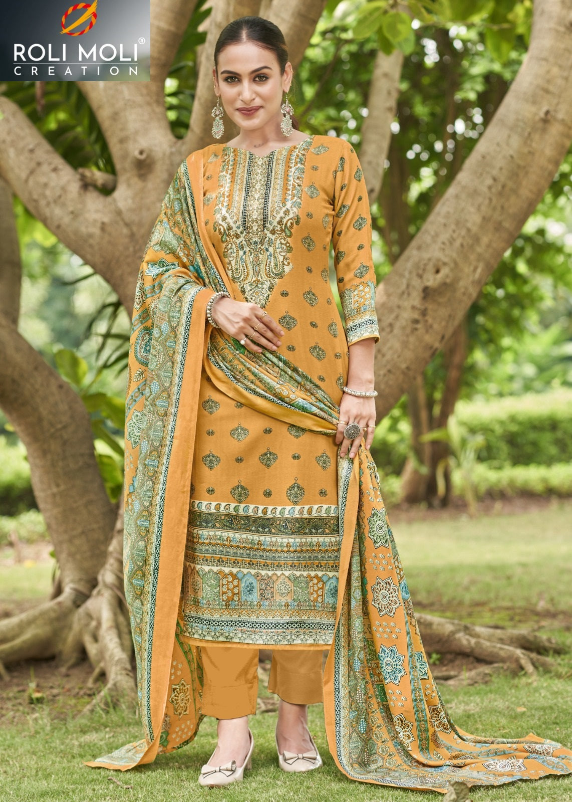 Avantika Roli Moli Pashmina Suits Exporter Ahmedabad