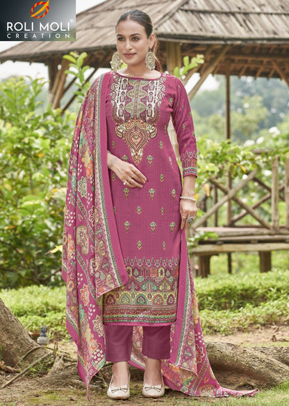Avantika Roli Moli Pashmina Suits Exporter Ahmedabad