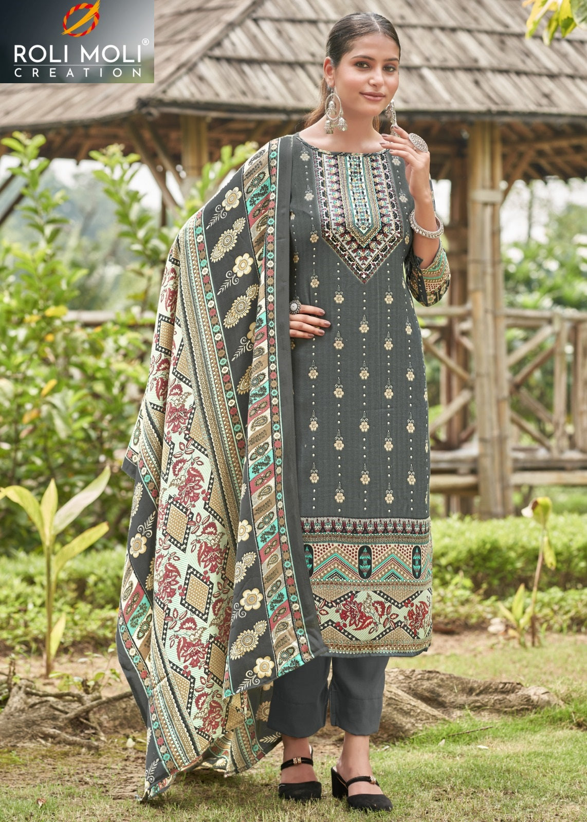 Avantika Roli Moli Pashmina Suits Exporter Ahmedabad