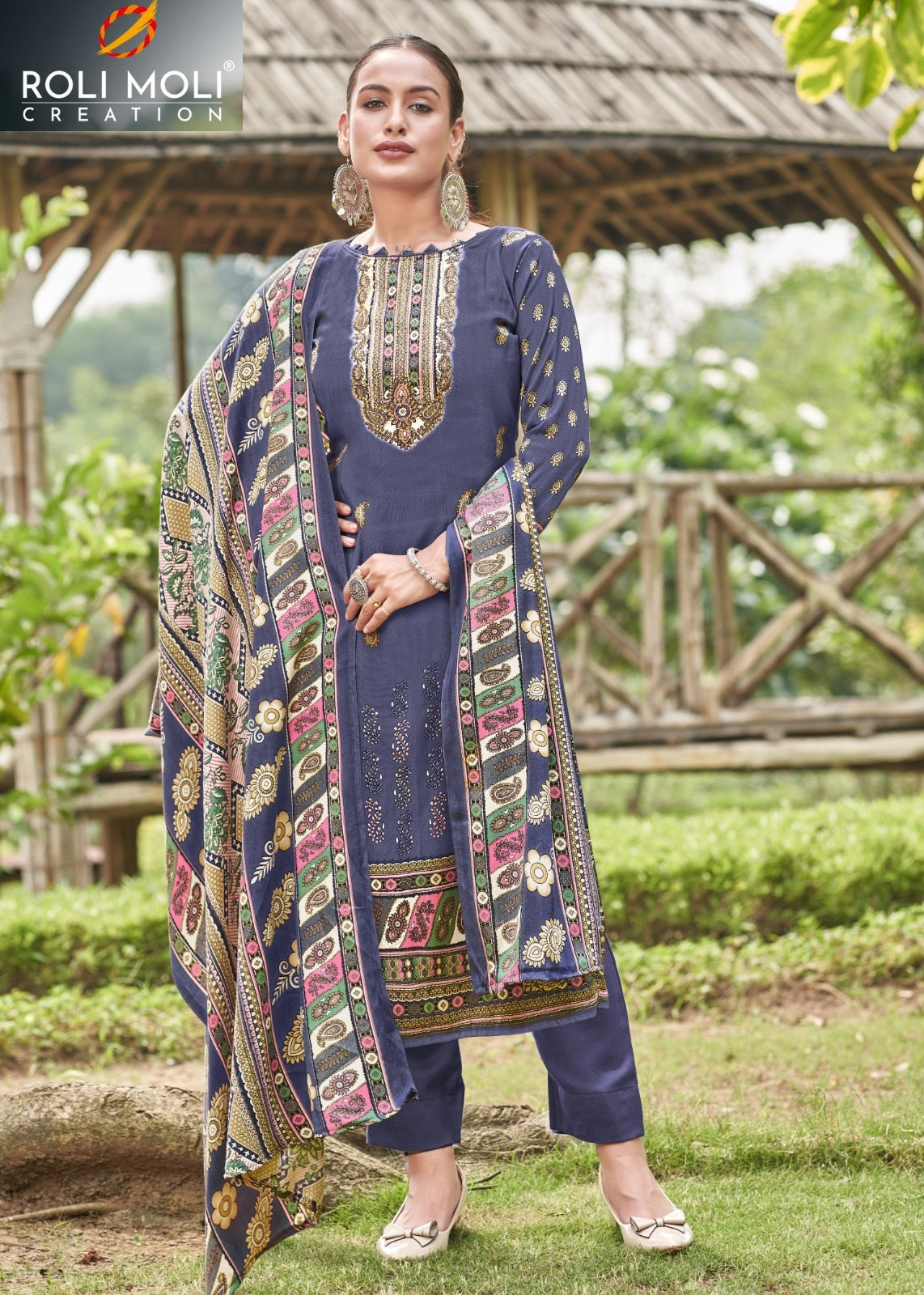 Avantika Roli Moli Pashmina Suits Exporter Ahmedabad