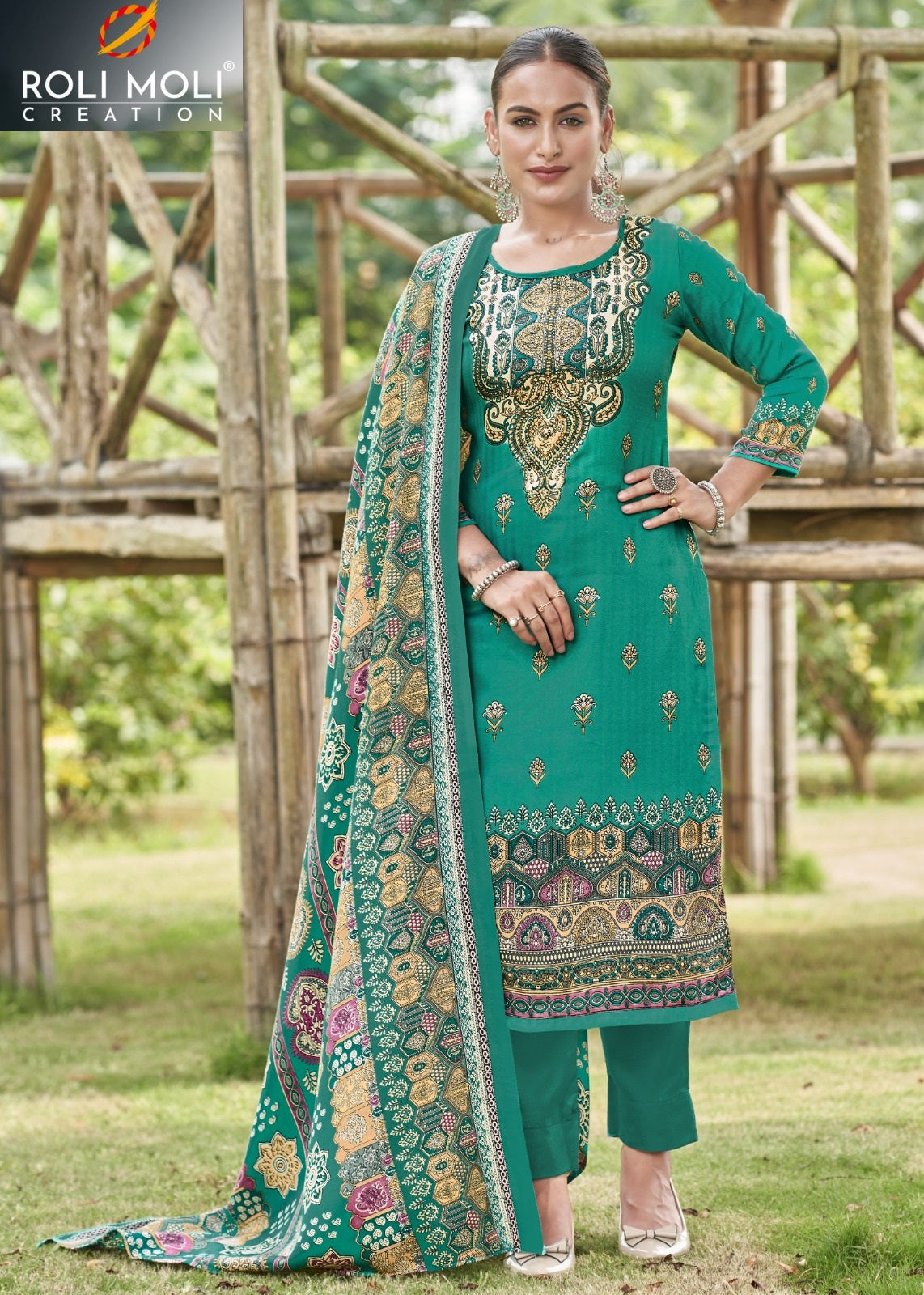 Avantika Roli Moli Pashmina Suits Exporter Ahmedabad