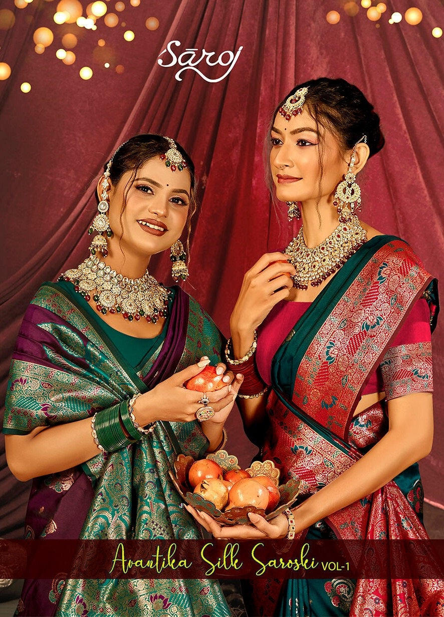 Avantika Silk Saroski Vol 1 Saroj Sarees Supplier