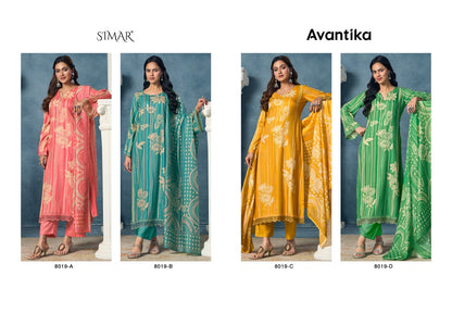 Avantika Simar Viscose Pashmina Suits Supplier
