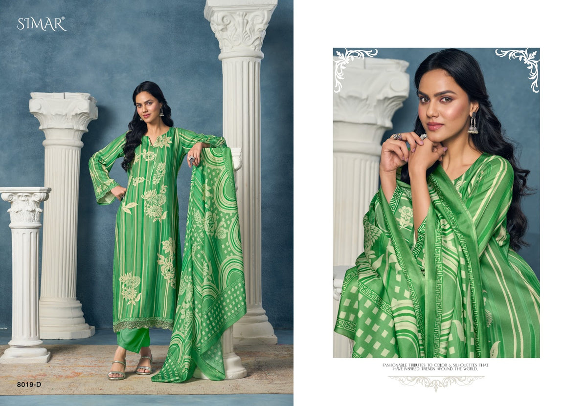 Avantika Simar Viscose Pashmina Suits Supplier