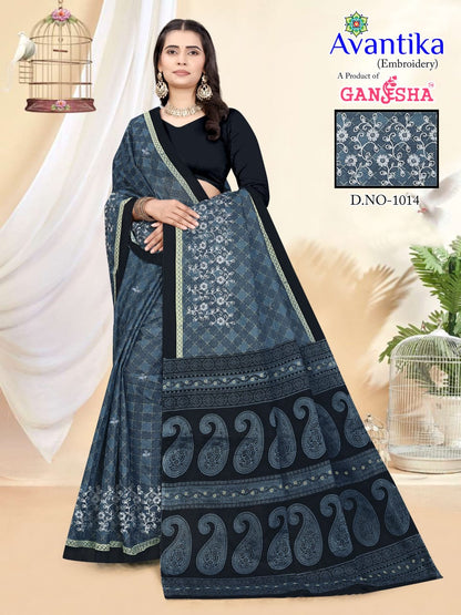 Avantika Vol 1 Ganesha Cotton Sarees Exporter Ahmedabad