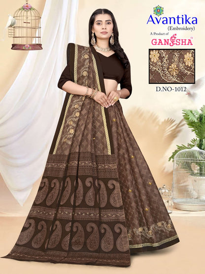 Avantika Vol 1 Ganesha Cotton Sarees Exporter Ahmedabad