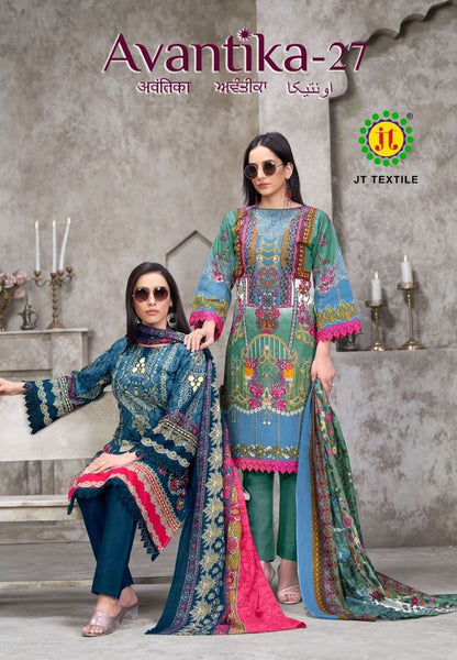 Avantika Vol 27 Jt Cotton Karachi Salwar Suits Supplier India