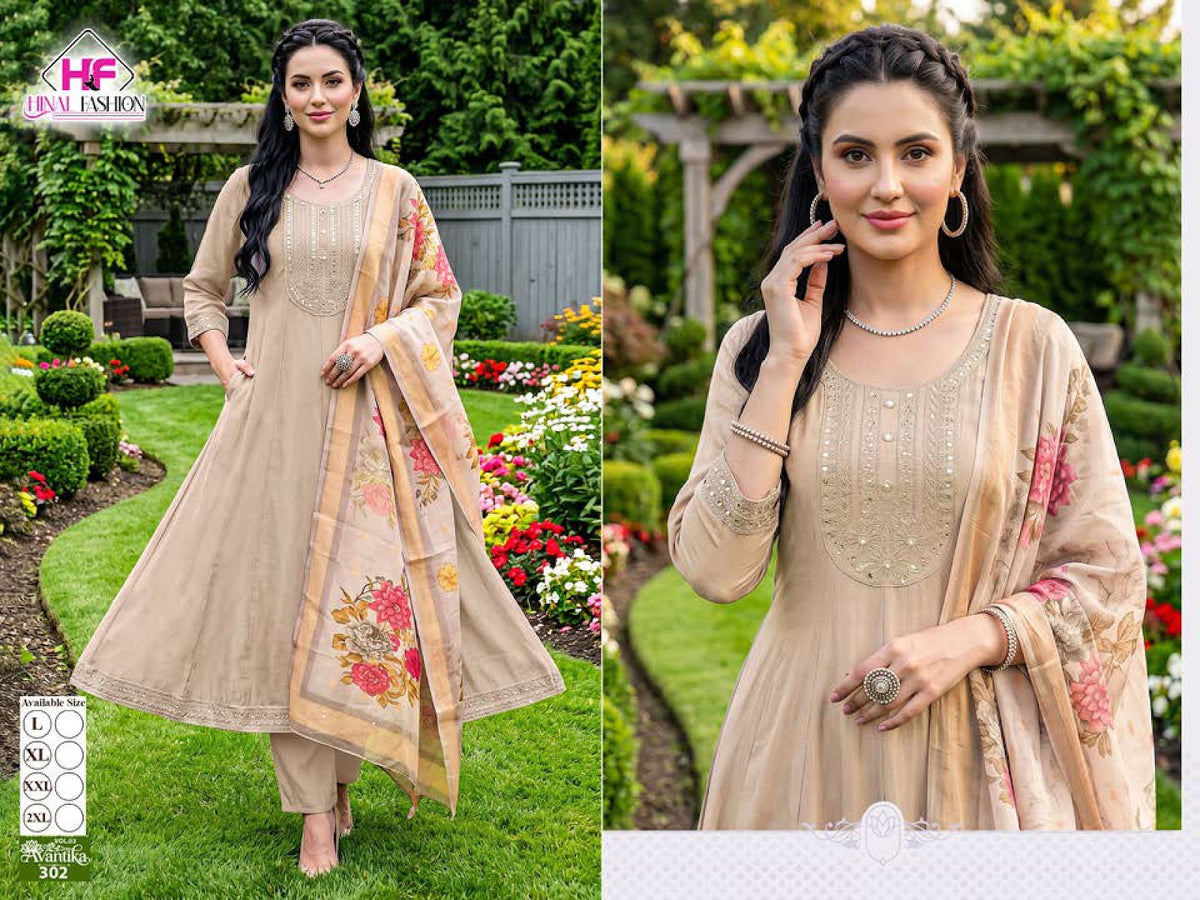 Avantika Vol 3 Hinal Fashion Vatican Readymade Anarkali Suits Manufacturer India