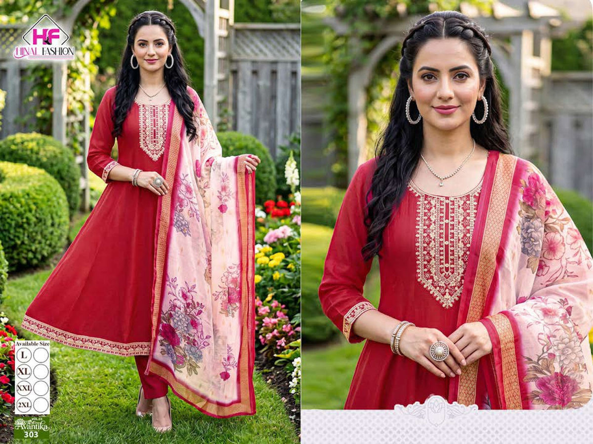 Avantika Vol 3 Hinal Fashion Vatican Readymade Anarkali Suits Manufacturer India