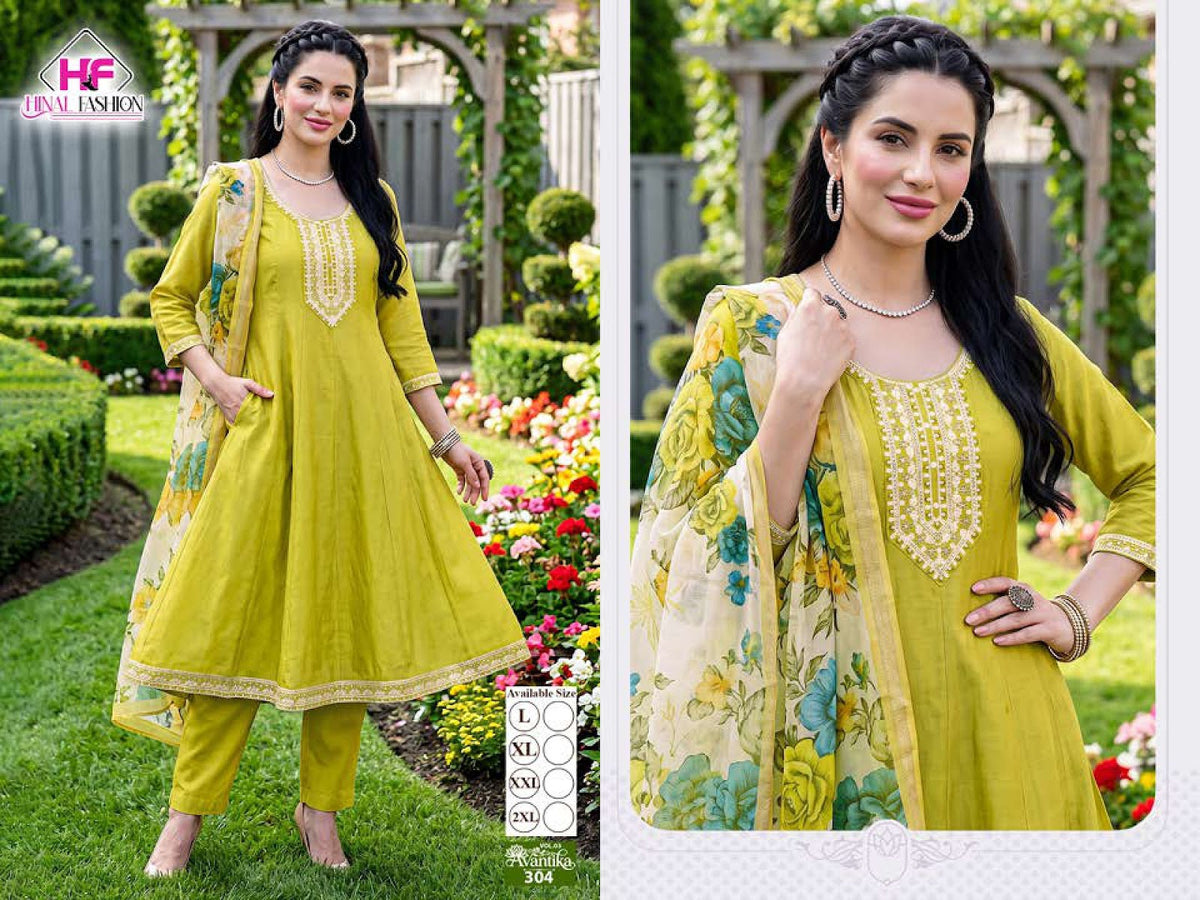 Avantika Vol 3 Hinal Fashion Vatican Readymade Anarkali Suits Manufacturer India