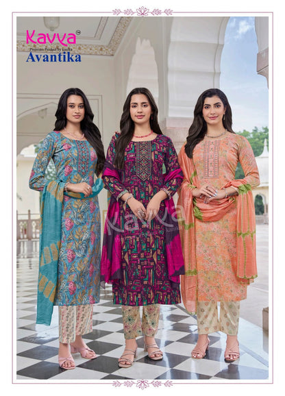 Avantika Vol 3 Kavya Capsule Readymade Pant Style Suits Manufacturer Gujarat