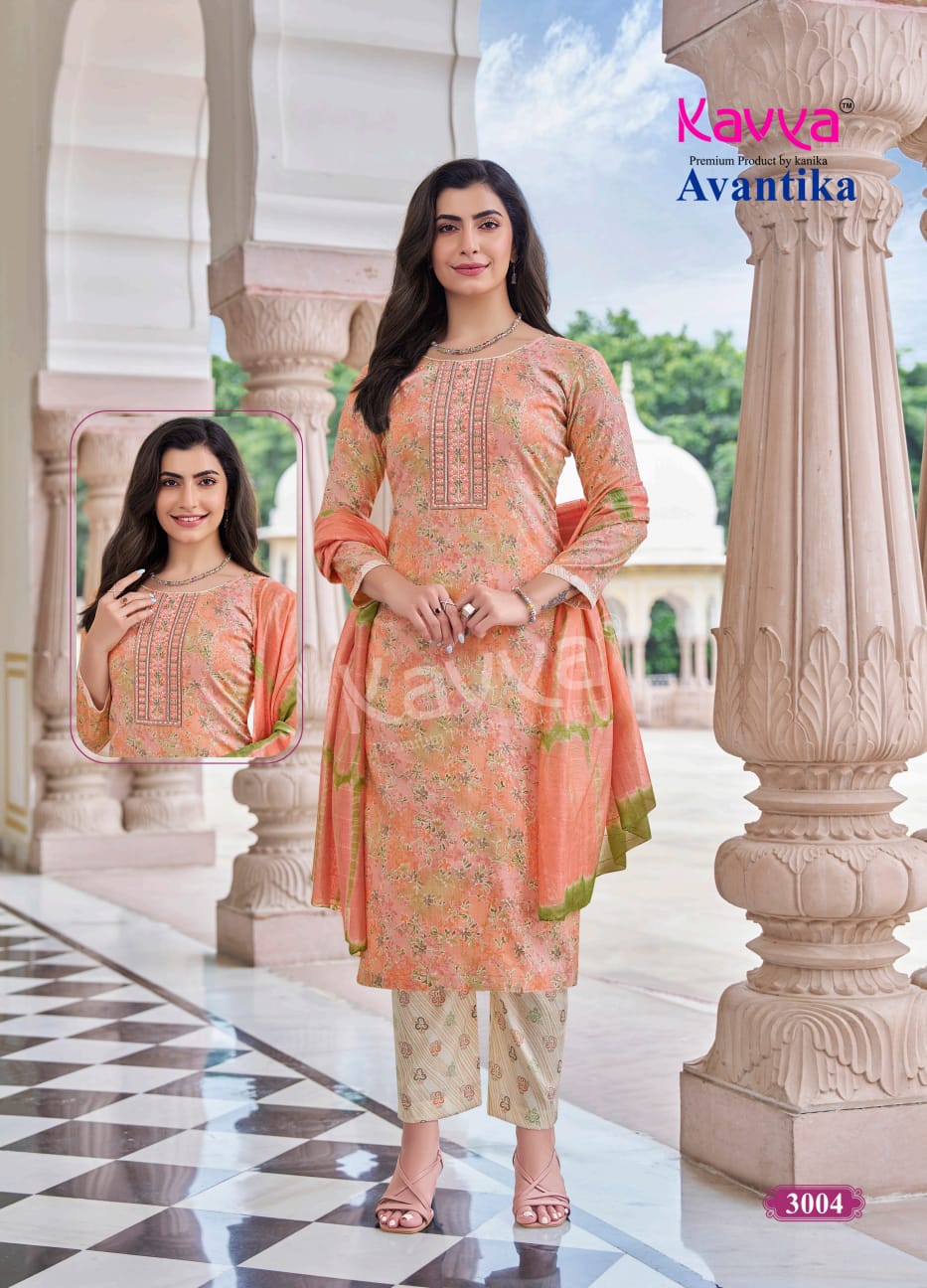 Avantika Vol 3 Kavya Capsule Readymade Pant Style Suits Manufacturer Gujarat