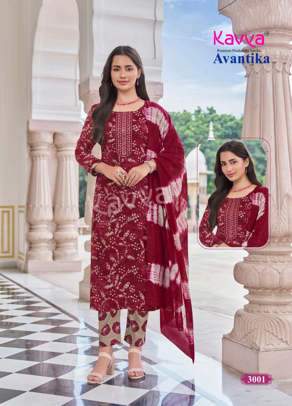 Avantika Vol 3 Kavya Capsule Readymade Pant Style Suits Manufacturer Gujarat