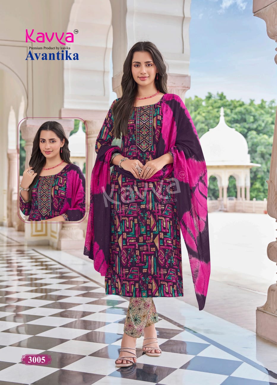 Avantika Vol 3 Kavya Capsule Readymade Pant Style Suits Manufacturer Gujarat