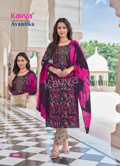 Avantika Vol 3 Kavya Capsule Readymade Pant Style Suits Manufacturer Gujarat