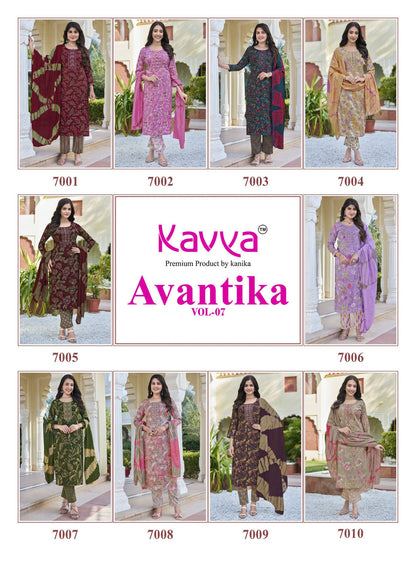 Avantika Vol 7 Kavya Capsule Readymade Pant Style Suits Wholesale