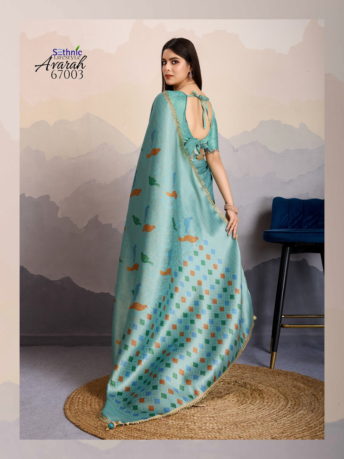 Avarah 67001-67004 Sethnic Silk Sarees Exporter Gujarat