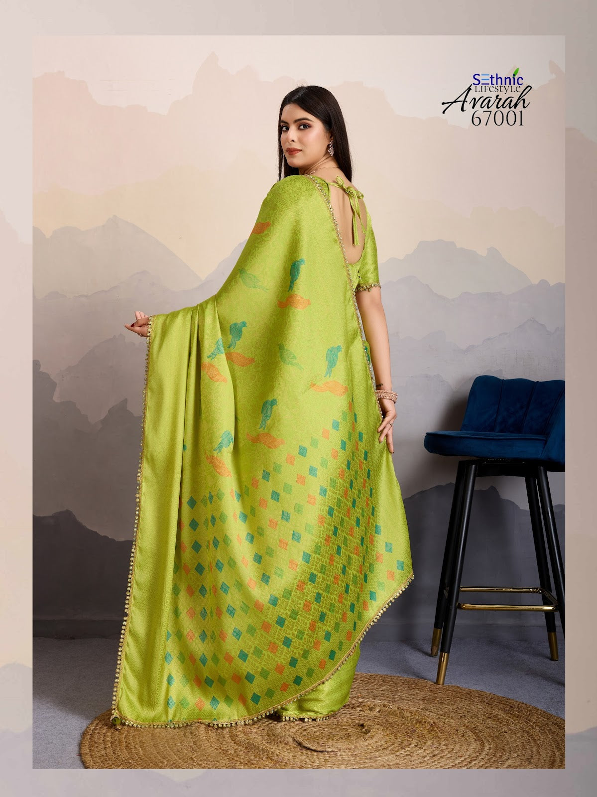 Avarah 67001-67004 Sethnic Silk Sarees Exporter Gujarat