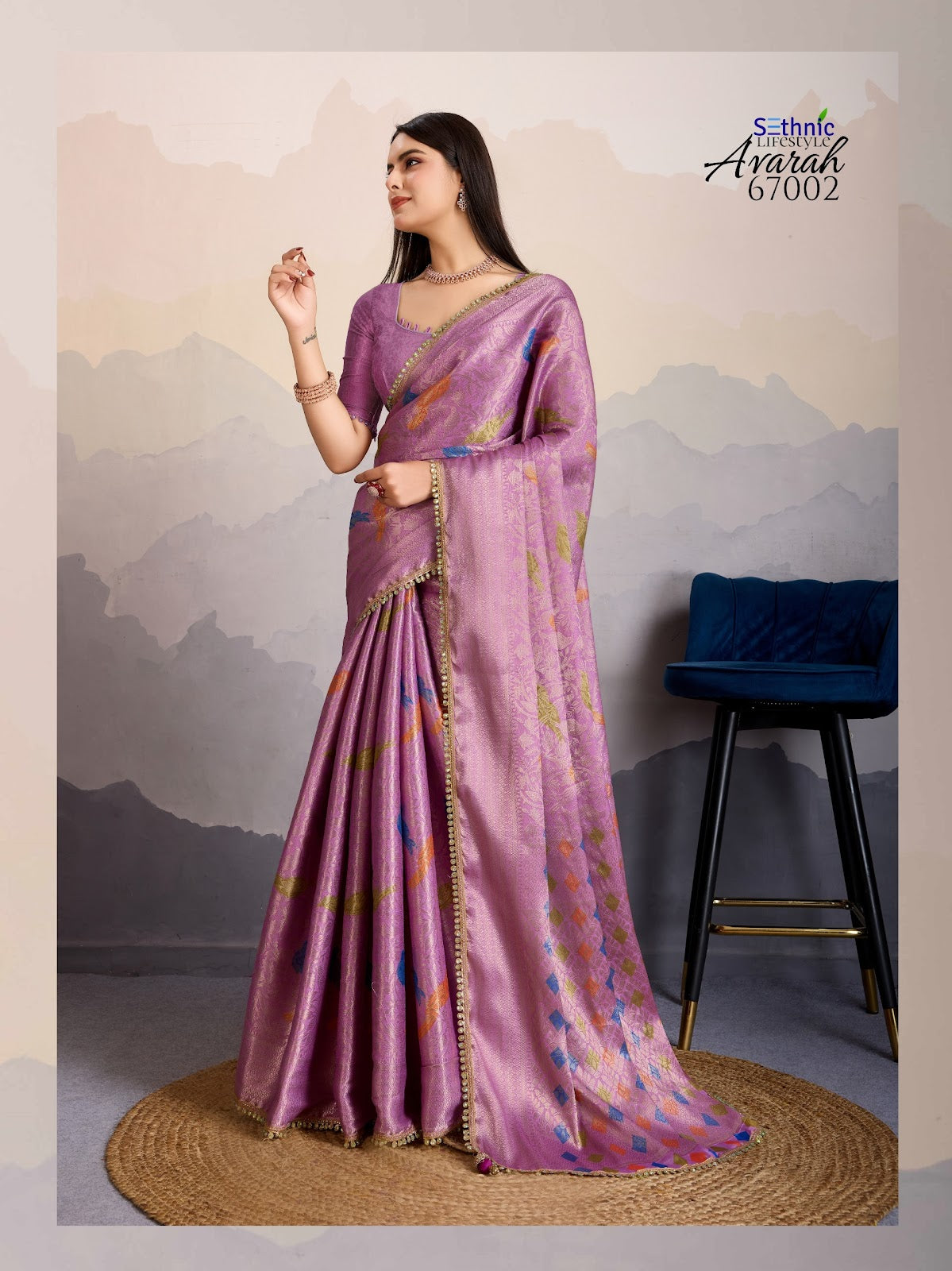 Avarah 67001-67004 Sethnic Silk Sarees Exporter Gujarat