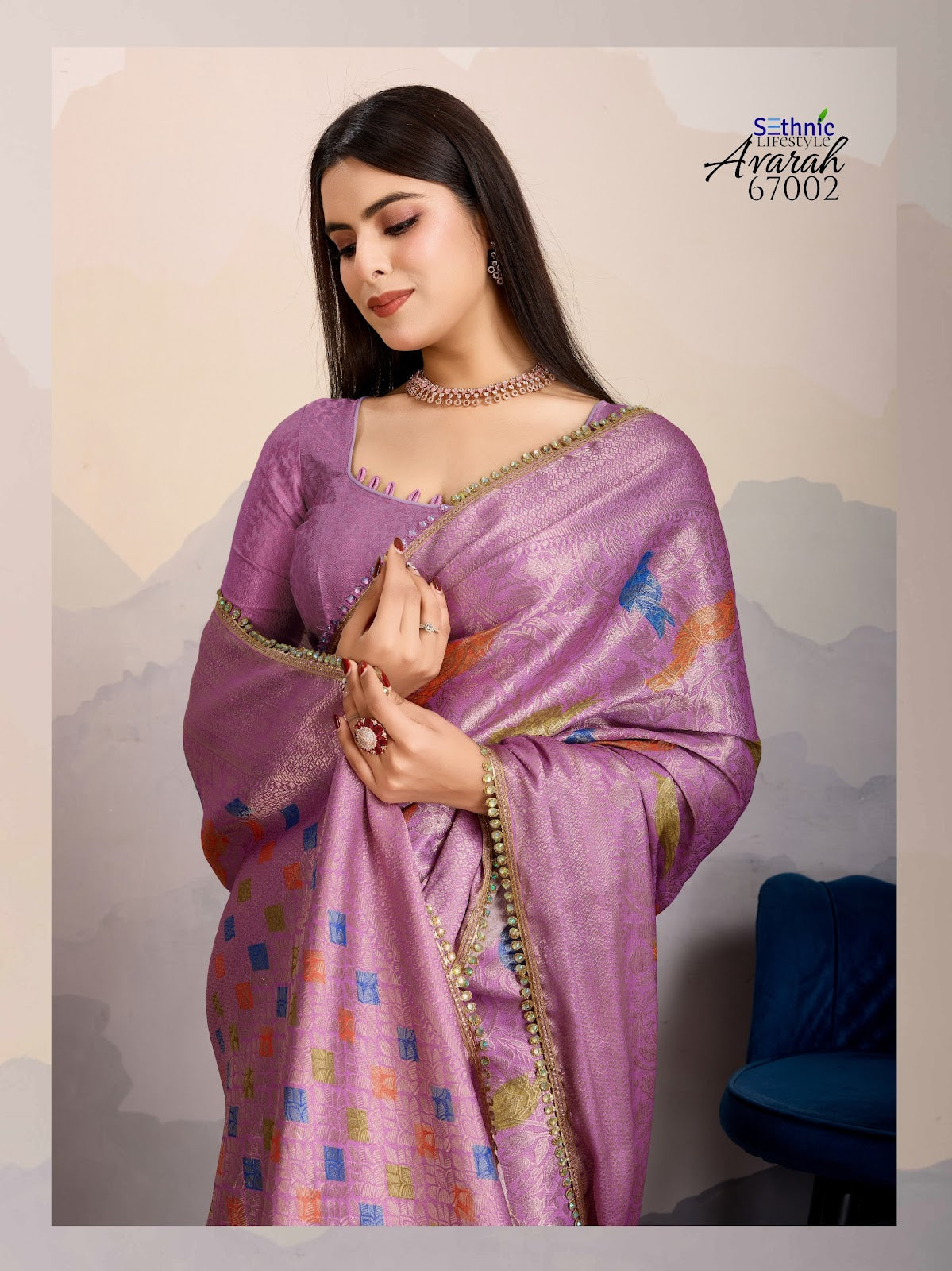 Avarah 67001-67004 Sethnic Silk Sarees Exporter Gujarat