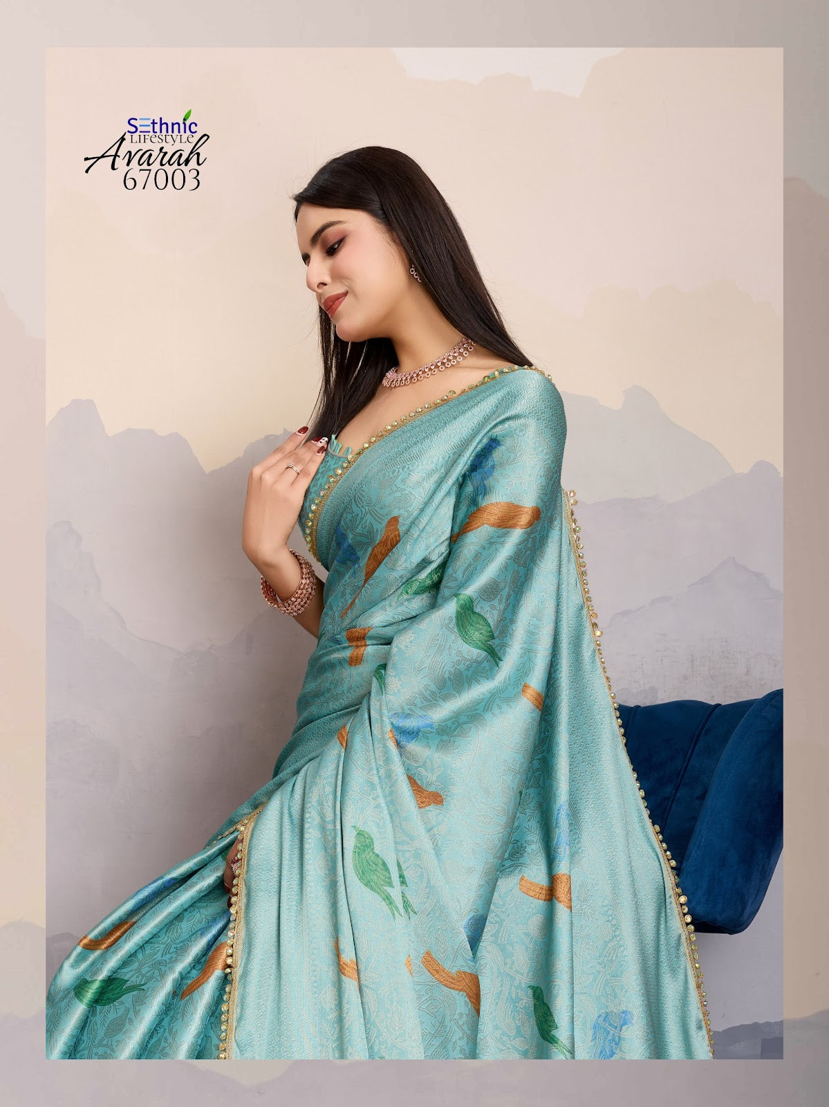 Avarah 67001-67004 Sethnic Silk Sarees Exporter Gujarat
