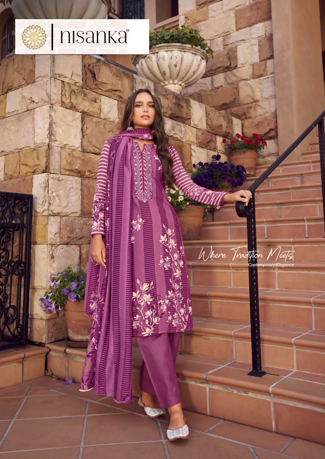 Avatara Nisanka Lawn Cotton Karachi Salwar Suits Exporter