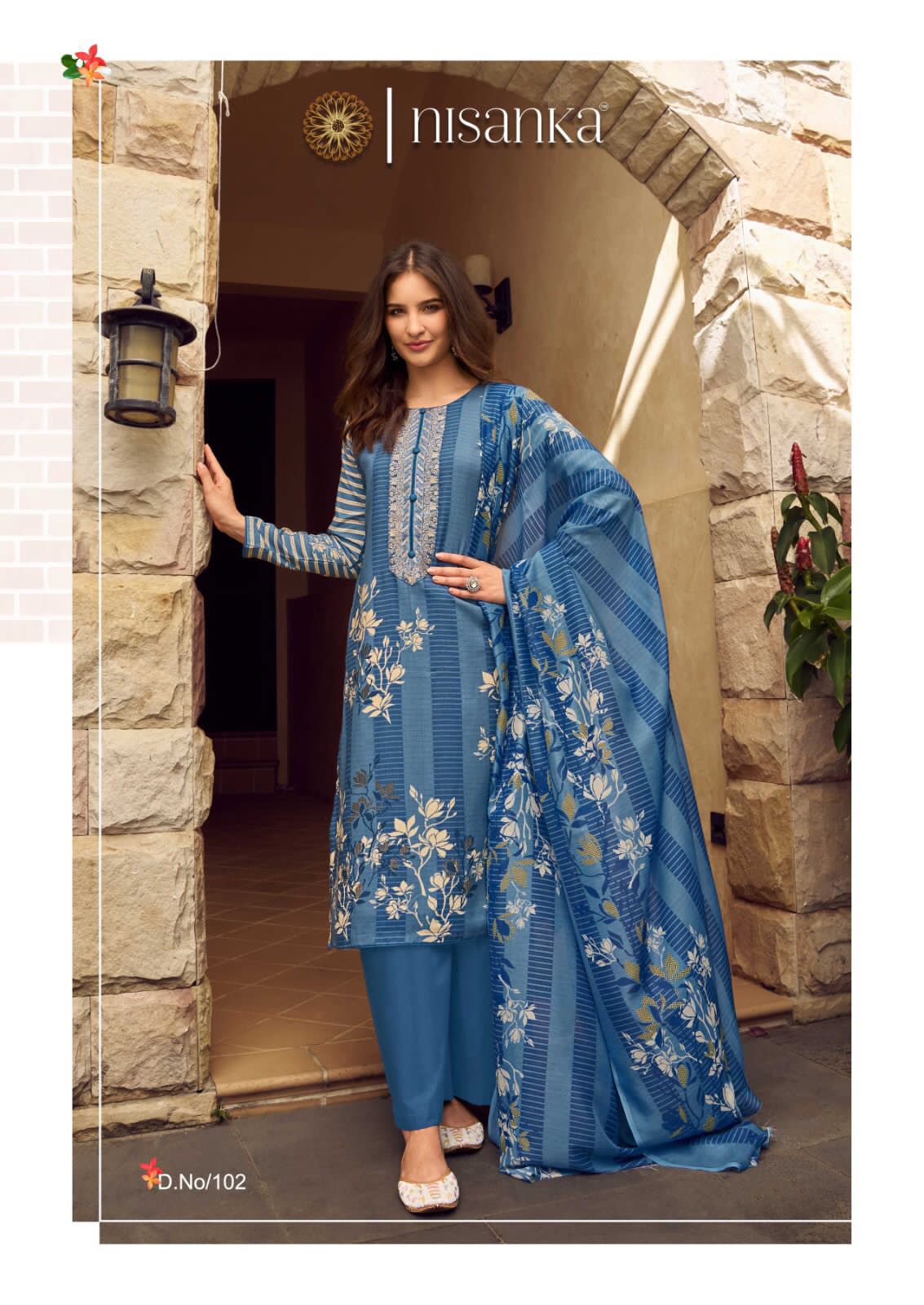 Avatara Nisanka Lawn Cotton Karachi Salwar Suits Exporter