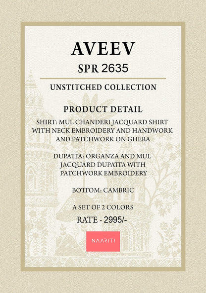 Aveev Naariti Mul Chanderi Pant Style Suits Supplier Gujarat