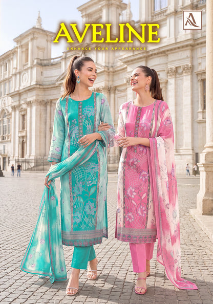 Aveline Alok Viscose Maslin Karachi Salwar Suits Exporter Ahmedabad