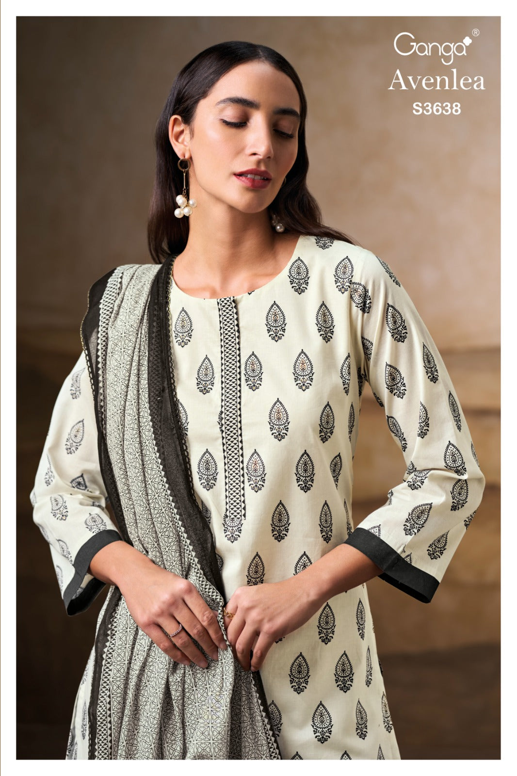 Avenlea 3638 Ganga Pure Cotton Pant Style Suits Wholesaler Ahmedabad