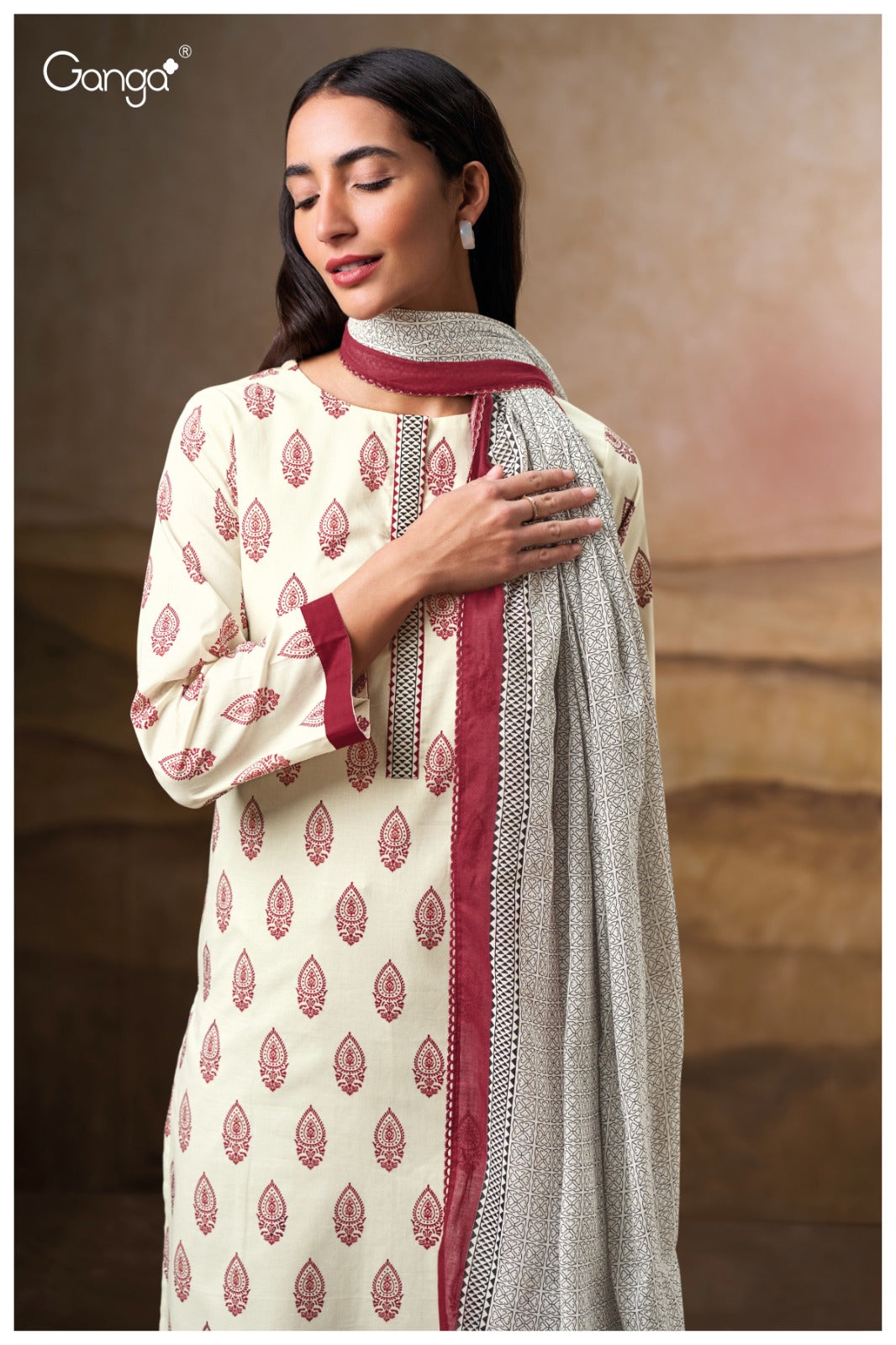 Avenlea 3638 Ganga Pure Cotton Pant Style Suits Wholesaler Ahmedabad