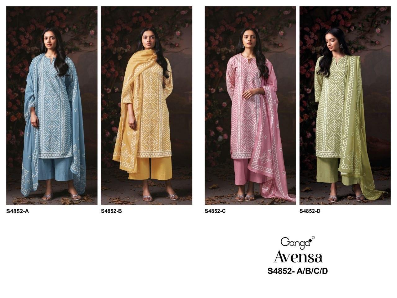 Avensa S4852 Ganga Cotton Pant Style Suits Supplier