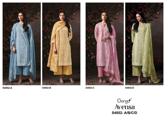 Avensa S4852 Ganga Cotton Pant Style Suits Supplier