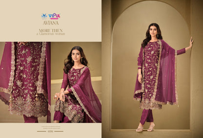 Aviana Vipul Soft Organza Pant Style Suits Supplier India